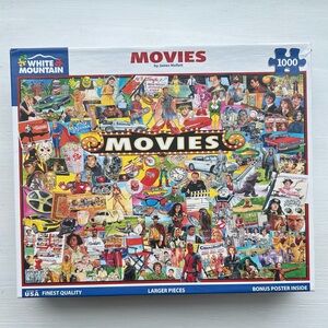 White Mountain Vibrant Movies Puzzle